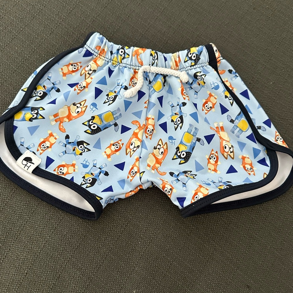 Bluey track swim shorts